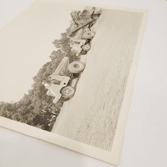 Vtg Koehring Equipment Black and White Photo Print Dump Trucks Gravel Machine - Picture 4 of 6